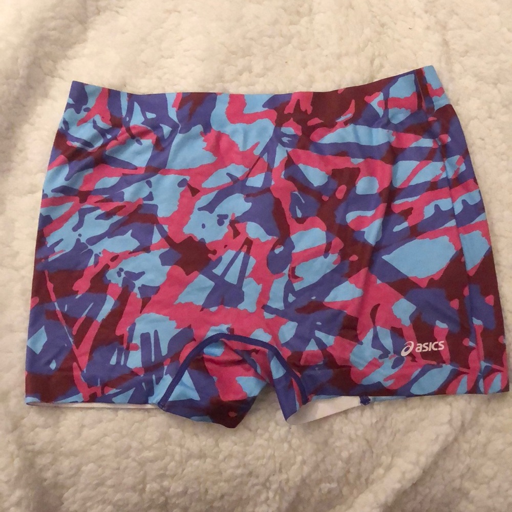 patterned asics spandex